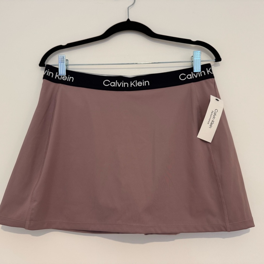 🆕 NWT Calvin Klein Mauve Dusty Rose Athletic Skort Activewear Tennis pickleball